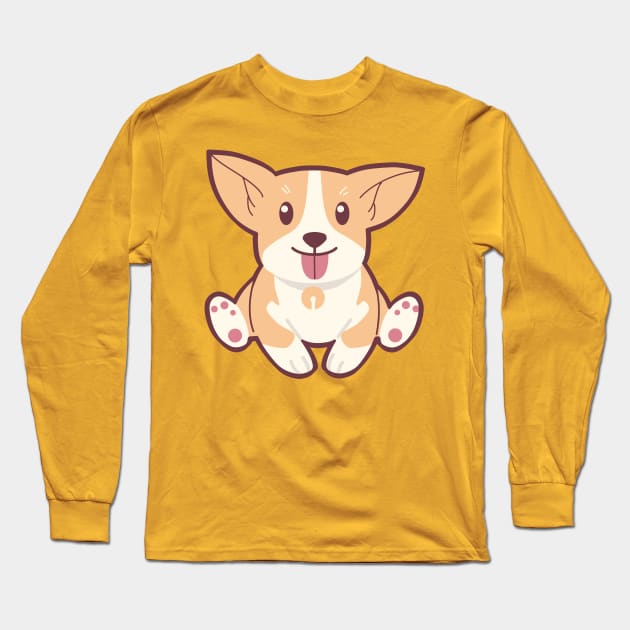 Cute Dog animal Long Sleeve T-Shirt by livilop